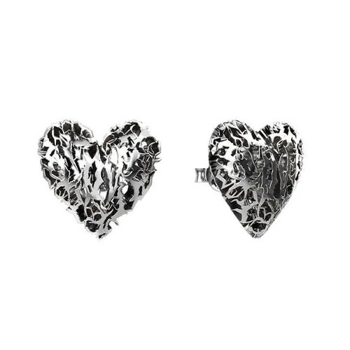 Stolen Girlfriends Club Death Metal Hearts Earrings